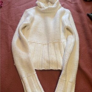 EucCozy White Turtleneck Sweater